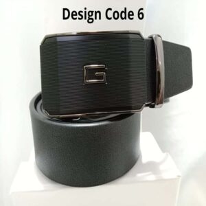 Men's genuine cowhide leather toothless Automatic buckle