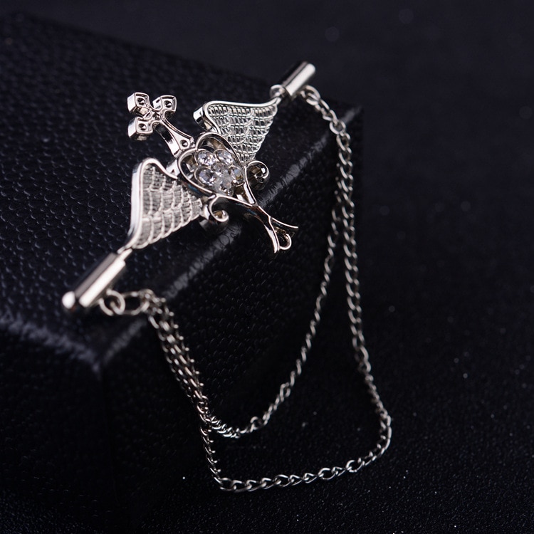 Retro Korean Metal Angel Brooch Pin